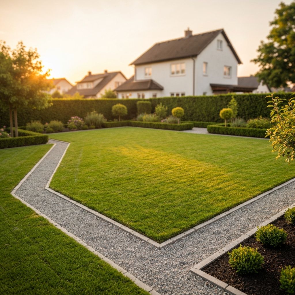 Beautifully maintained lawn